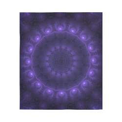 Void Energy Spiritual Mandala Blacklight Magick Cotton Linen Wall Tapestry 51"x 60"