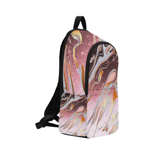 Rose gold glitter marble Fabric Backpack for Adult (Model 1659)