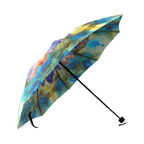 ink-flower Foldable Umbrella (Model U01)