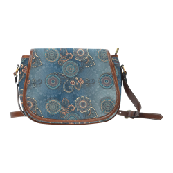 Mandalas Saddle Bag/Small (Model 1649) Full Customization