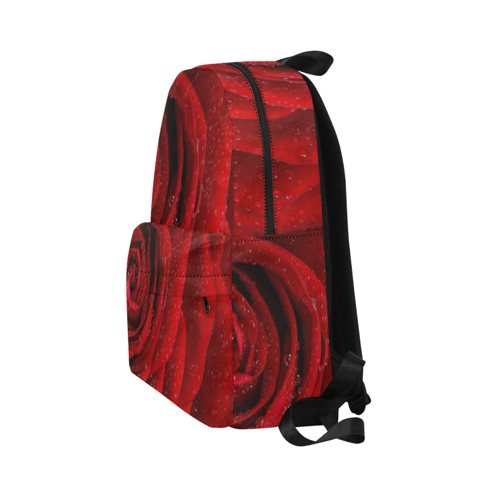 Red rosa Unisex Classic Backpack (Model 1673)