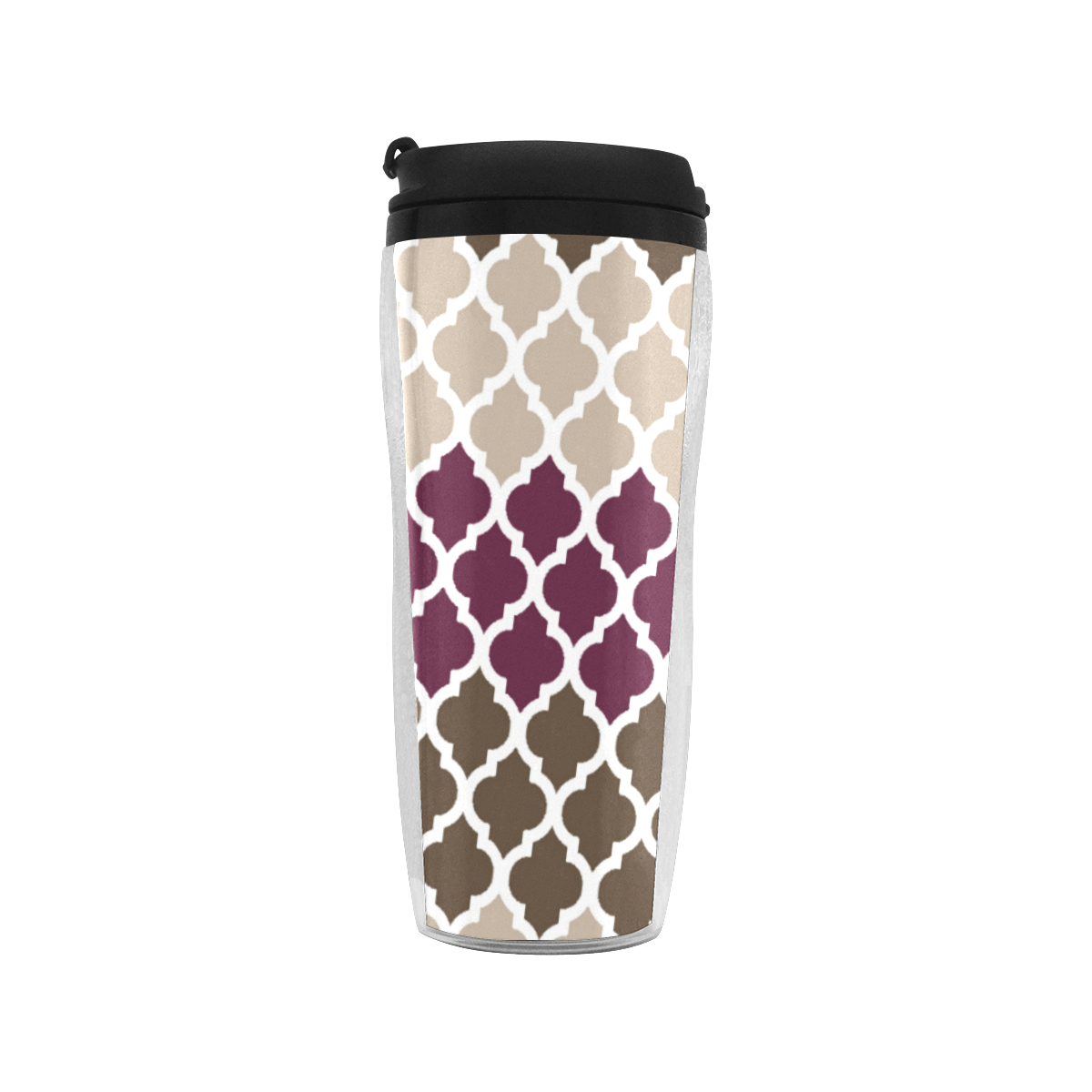stripe lace pattern Reusable Coffee Cup (11.8oz)
