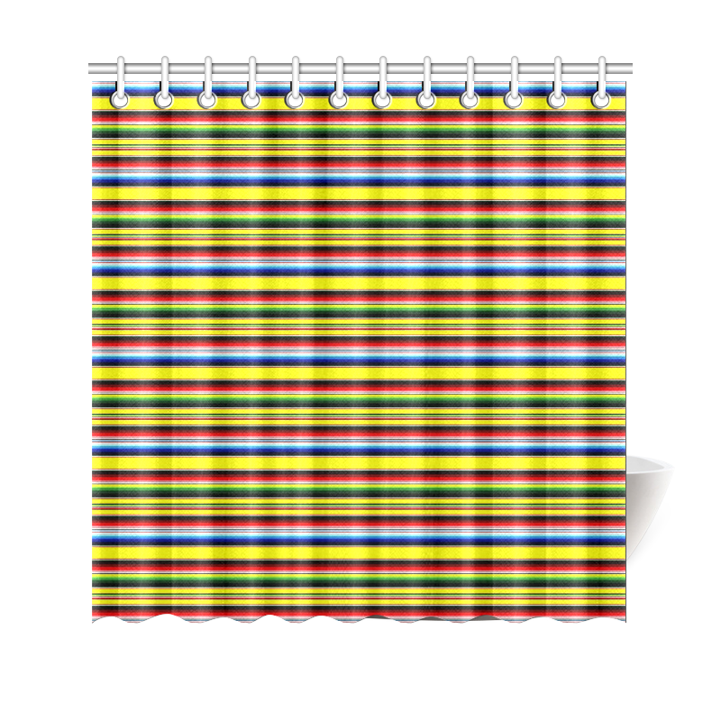bright serape Shower Curtain 69"x70"