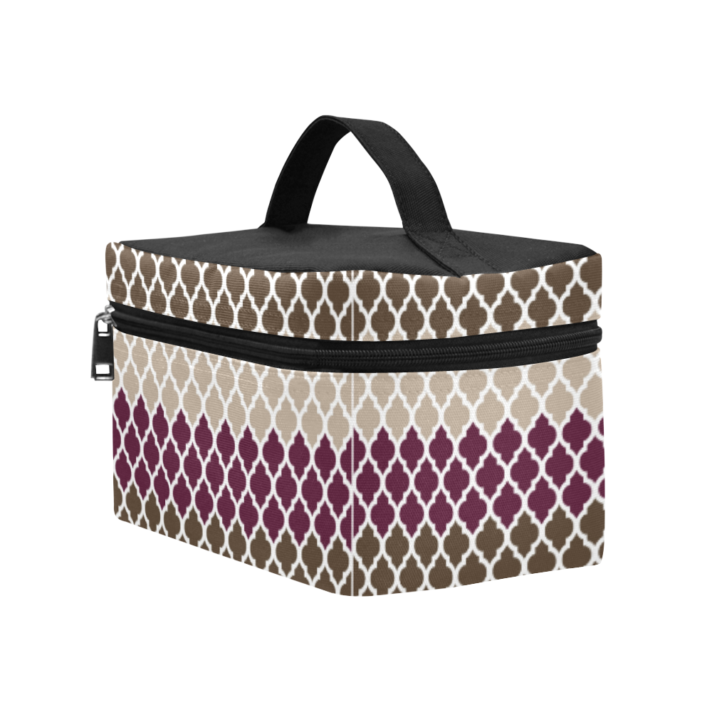 stripe lace pattern Cosmetic Bag/Large (Model 1658)