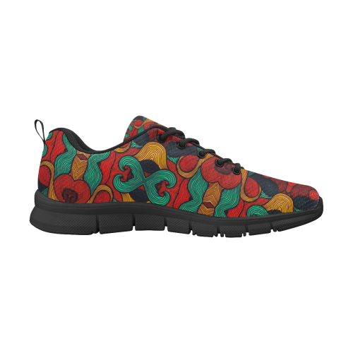 psychedelic art Men's Breathable Running Shoes (Model 055)