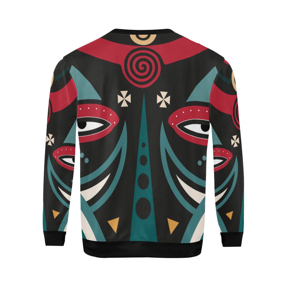 massai warrior All Over Print Crewneck Sweatshirt for Men (Model H18)