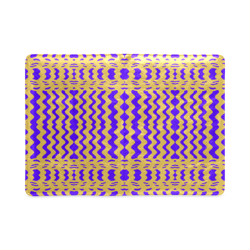 Purple Yellow Modern  Waves Lines Custom NoteBook A5