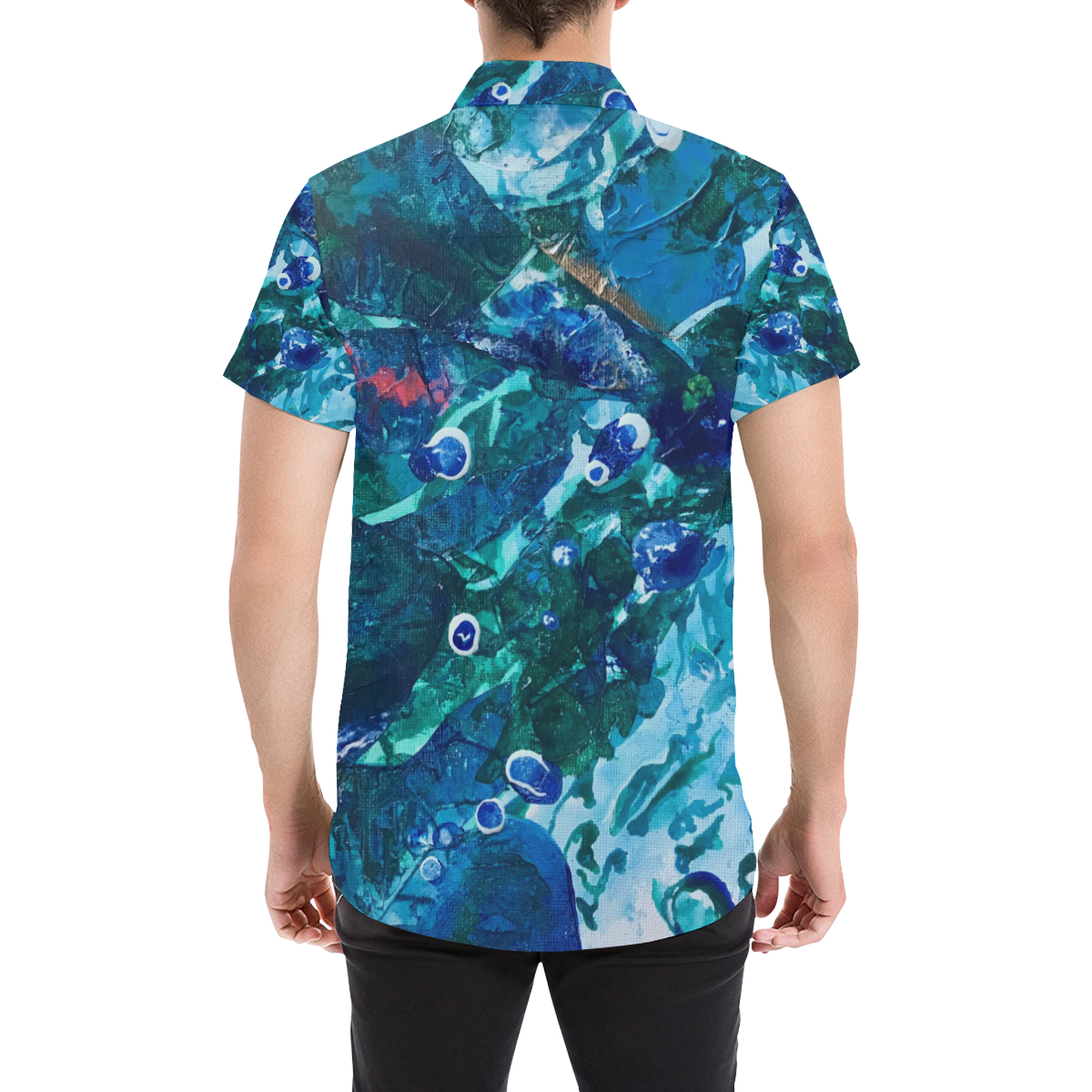 Look Into the Deep, Environmental Tiny World Men's All Over Print Short Sleeve Shirt (Model T53)