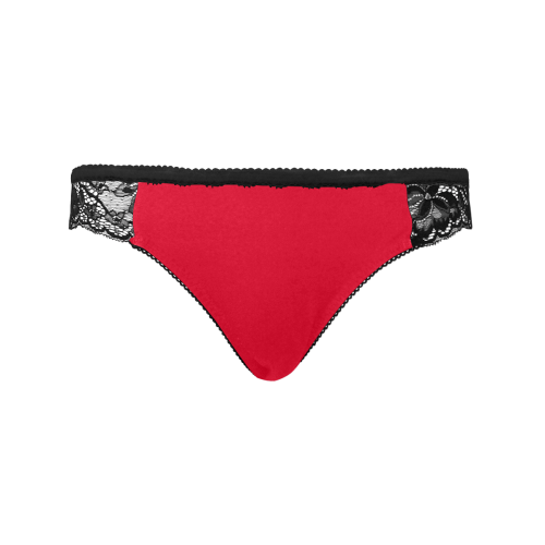 color Spanish red Women's Lace Panty (Model L41)