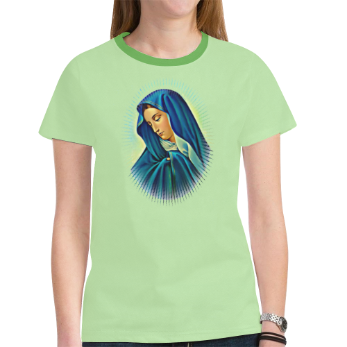 Mother Mary New All Over Print T-shirt for Women (Model T45)