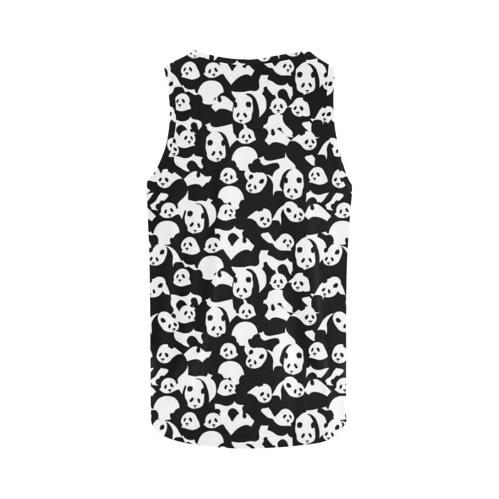 Panda Pattern All Over Print Tank Top for Women (Model T43)
