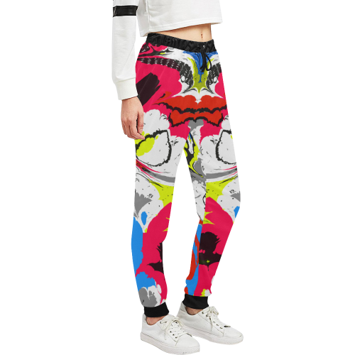 Colorful distorted shapes2 Unisex All Over Print Sweatpants (Model L11)