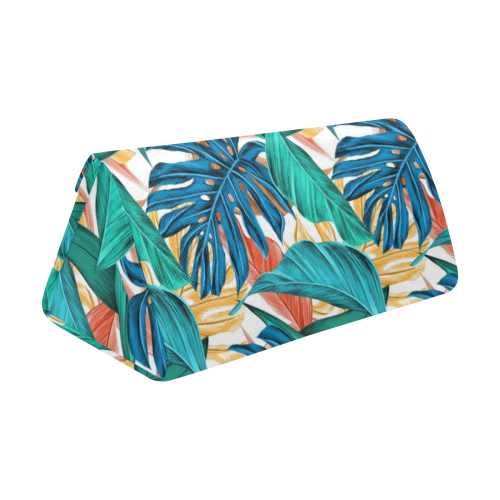 Tropical Jungle Leaves Custom Foldable Glasses Case
