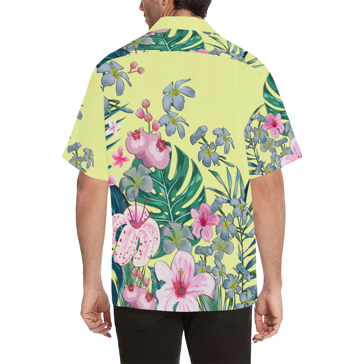 Yellow Aloha-3 Shirt 480 Hawaiian Shirt (Model T58)