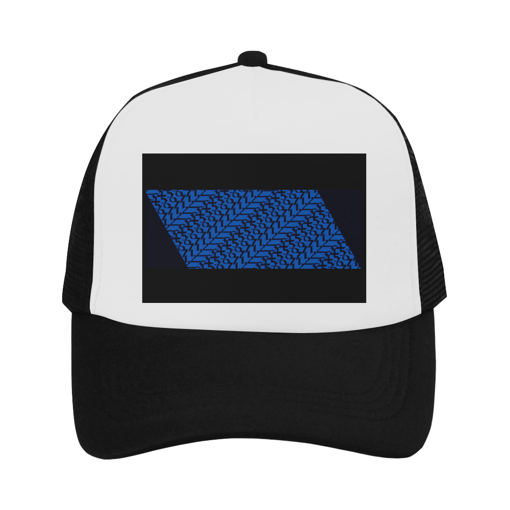 NUMBERS Collection 1234567 Blueberry/Black Trucker Hat