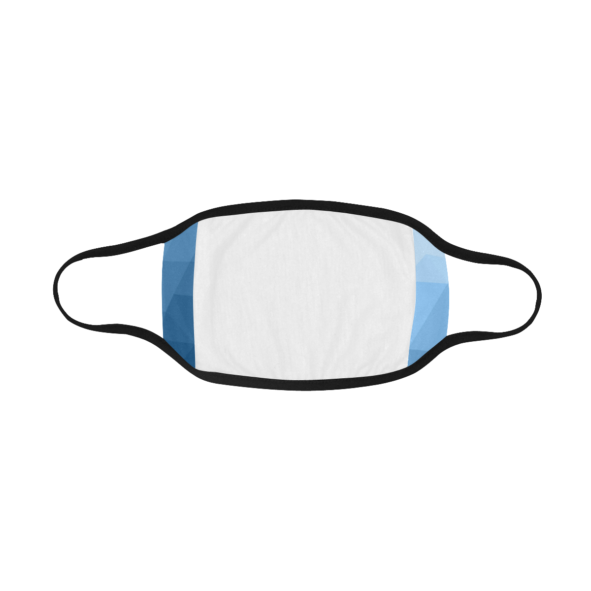 Classic Blue geometric mesh ombre Mouth Mask