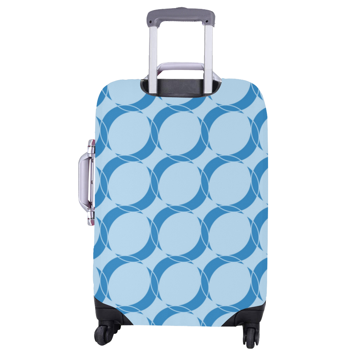 Abstract  pattern - blue. Luggage Cover/Large 26"-28"