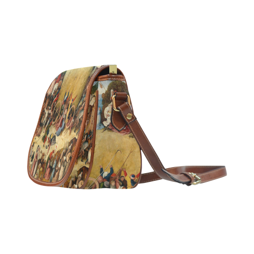 Hieronymus Bosch-The Haywain Triptych 2 Saddle Bag/Large (Model 1649)