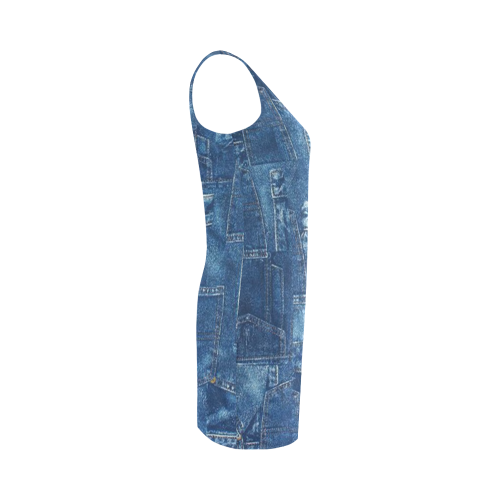 Jean Pocket Medea Vest Dress (Model D06)