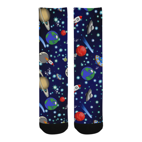 Galaxy Universe - Planets,Stars,Comets,Rockets Trouser Socks