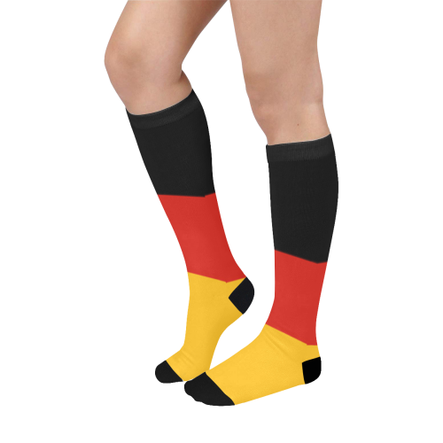 German Flag Colored Stripes Over-The-Calf Socks