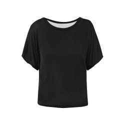 Batwing Tshirt women Women's Batwing-Sleeved Blouse T shirt (Model T44)