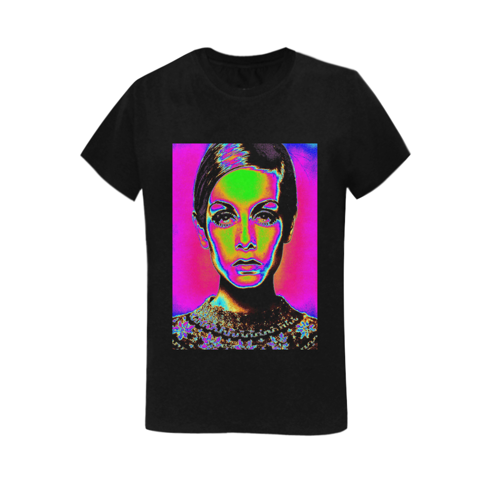 Pop Art Fashion Women's T-Shirt in USA Size (Two Sides Printing)