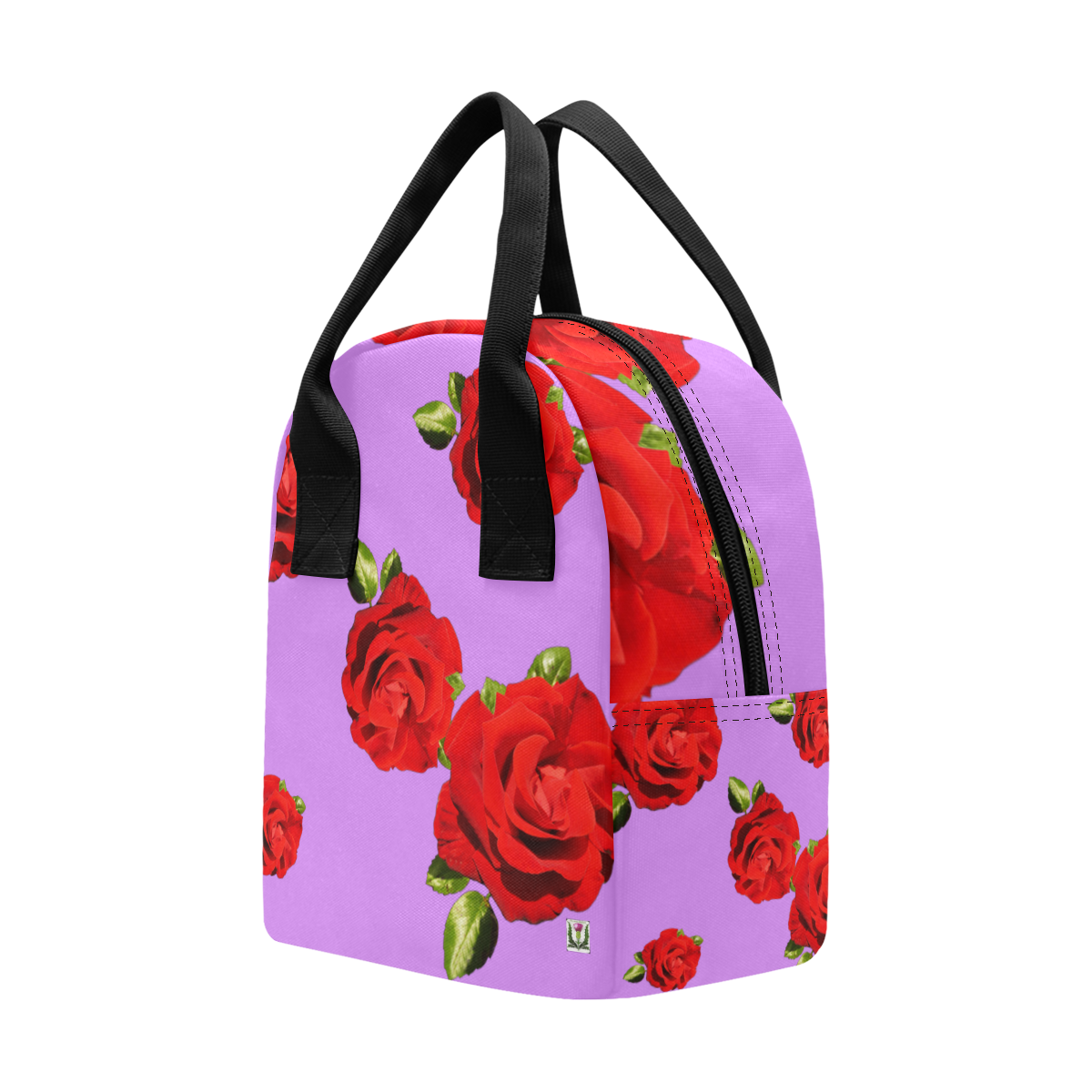 Fairlings Delight's Floral Luxury Collection- Red Rose Zipper Lunch Bag 53086b13 Zipper Lunch Bag (Model 1689)