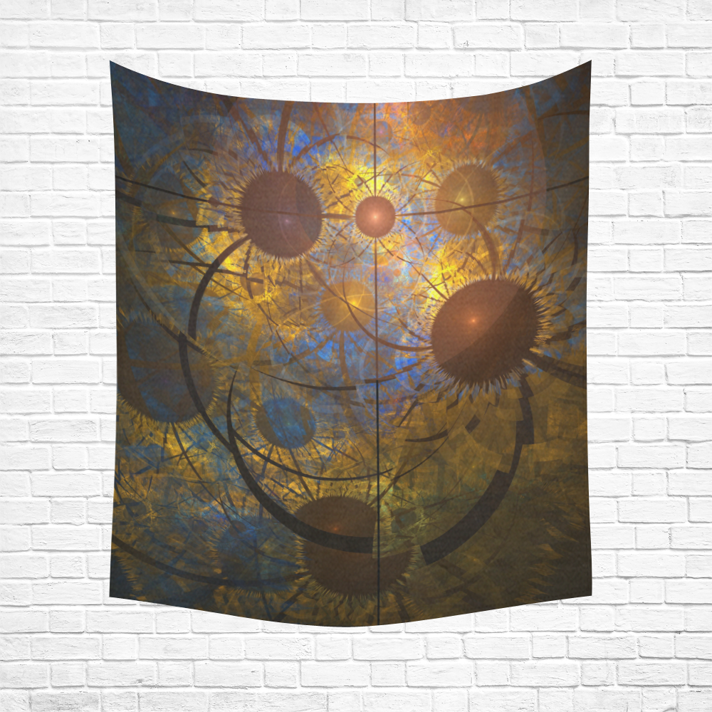 Signs in the Heavens Cotton Linen Wall Tapestry 51"x 60"