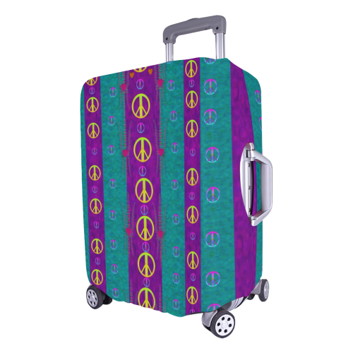 Peace be with us this wonderful year in true love Luggage Cover/Large 26"-28"