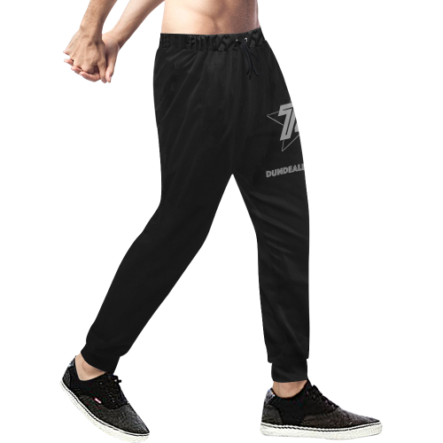 Dundealent 745 Star Kae Black Men's All Over Print Sweatpants/Large Size (Model L11)