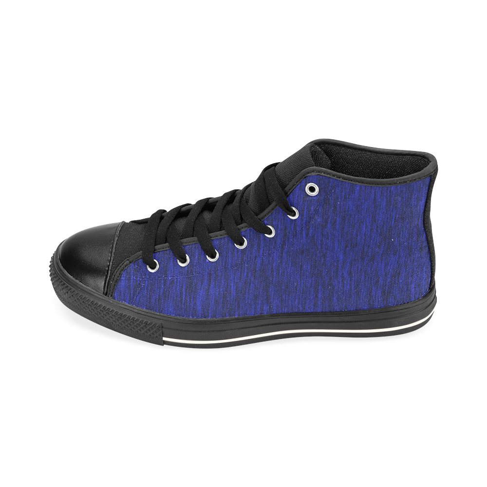 Kids midnight steps High Top Canvas Shoes for Kid (Model 017)