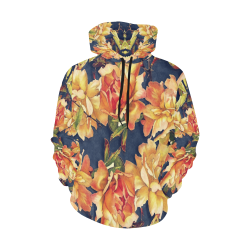 flowers #flowers #pattern #flora All Over Print Hoodie for Men/Large Size (USA Size) (Model H13)