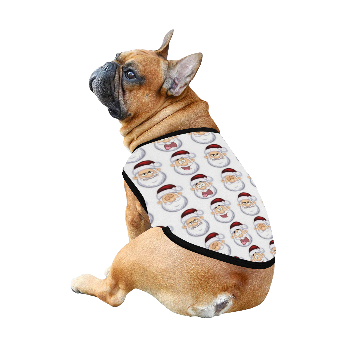 santa faces.1 dog coat All Over Print Pet Tank Top
