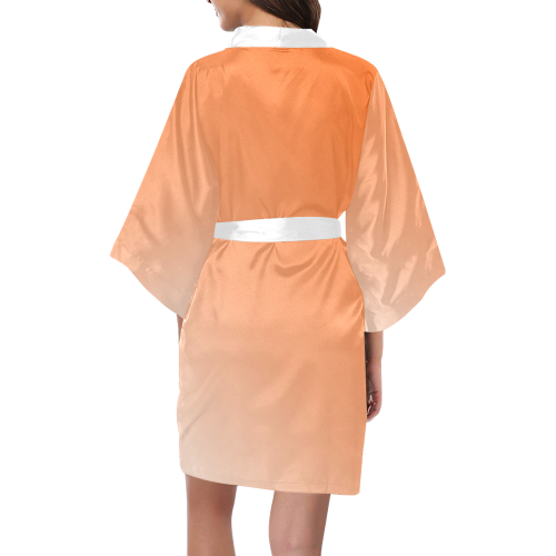 Orange Ombre Kimono Robe