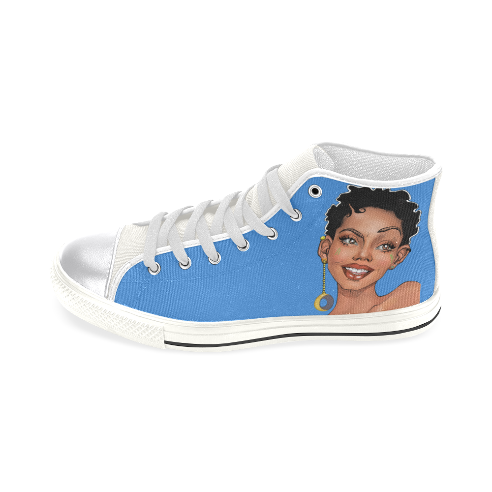 Just What I AM Women's Classic High Top Canvas Shoes (Model 017)