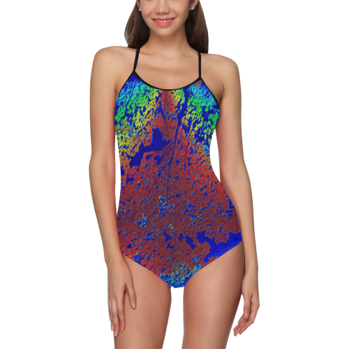 Blues Strap Swimsuit ( Model S05)