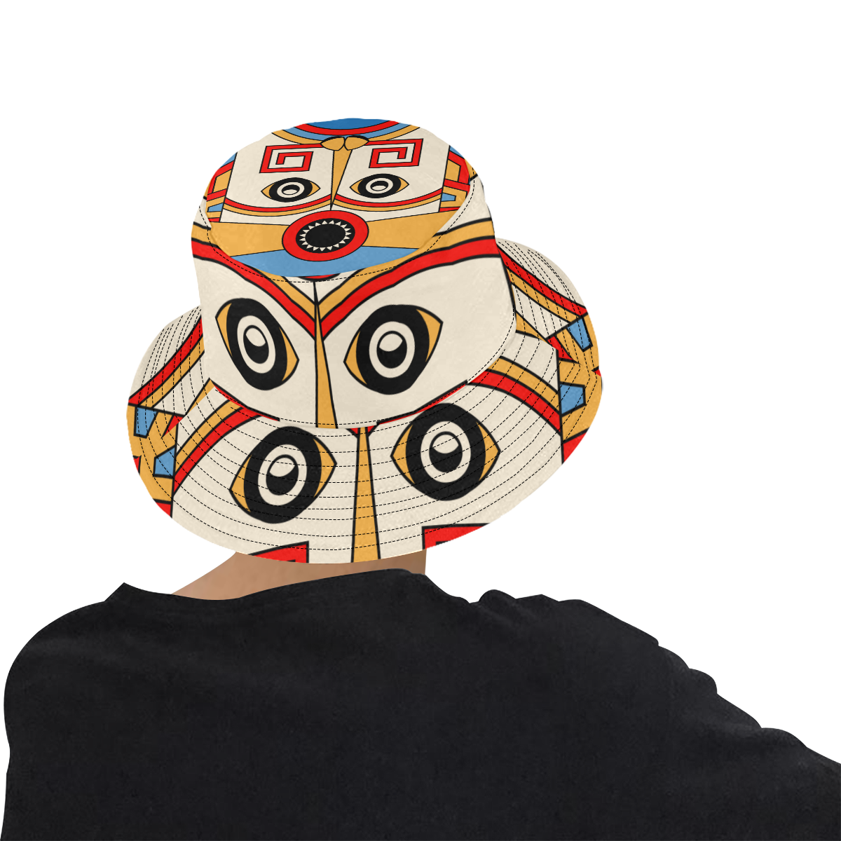 Aztec Religion Tribal All Over Print Bucket Hat for Men