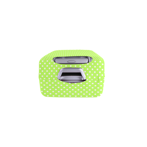 Mint green polka dots Luggage Cover/Small 18"-21"