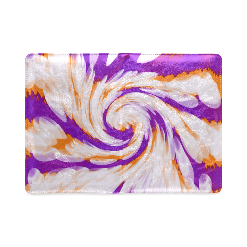 Purple Orange Tie Dye Swirl Abstract Custom NoteBook A5
