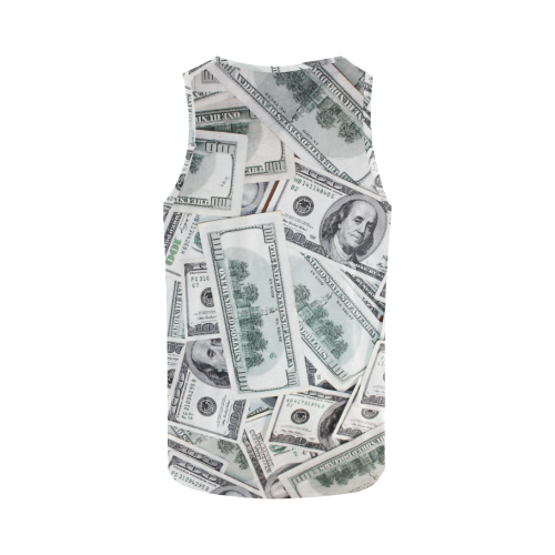 Cash Money / Hundred Dollar Bills All Over Print Tank Top for Women (Model T43)