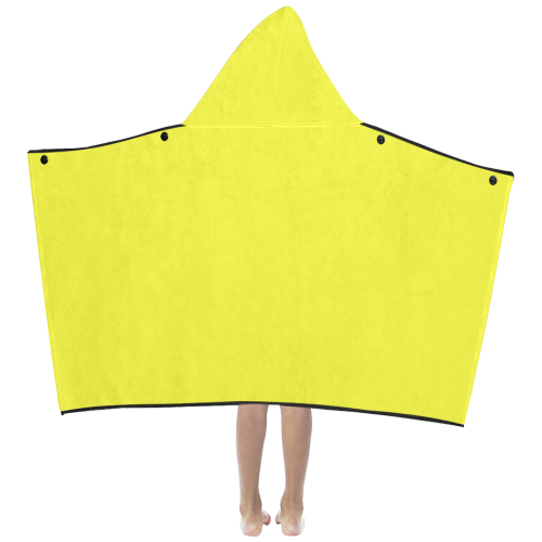 color maximum yellow Kids' Hooded Bath Towels