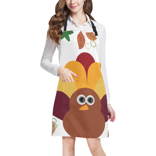 Thanksgiving Turkey All Over Print Apron