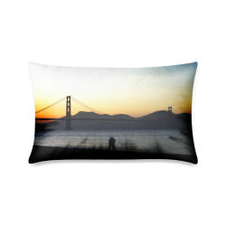 Enjoying The Sunset Custom Zippered Pillow Case 16"x24"(One Side Printing)