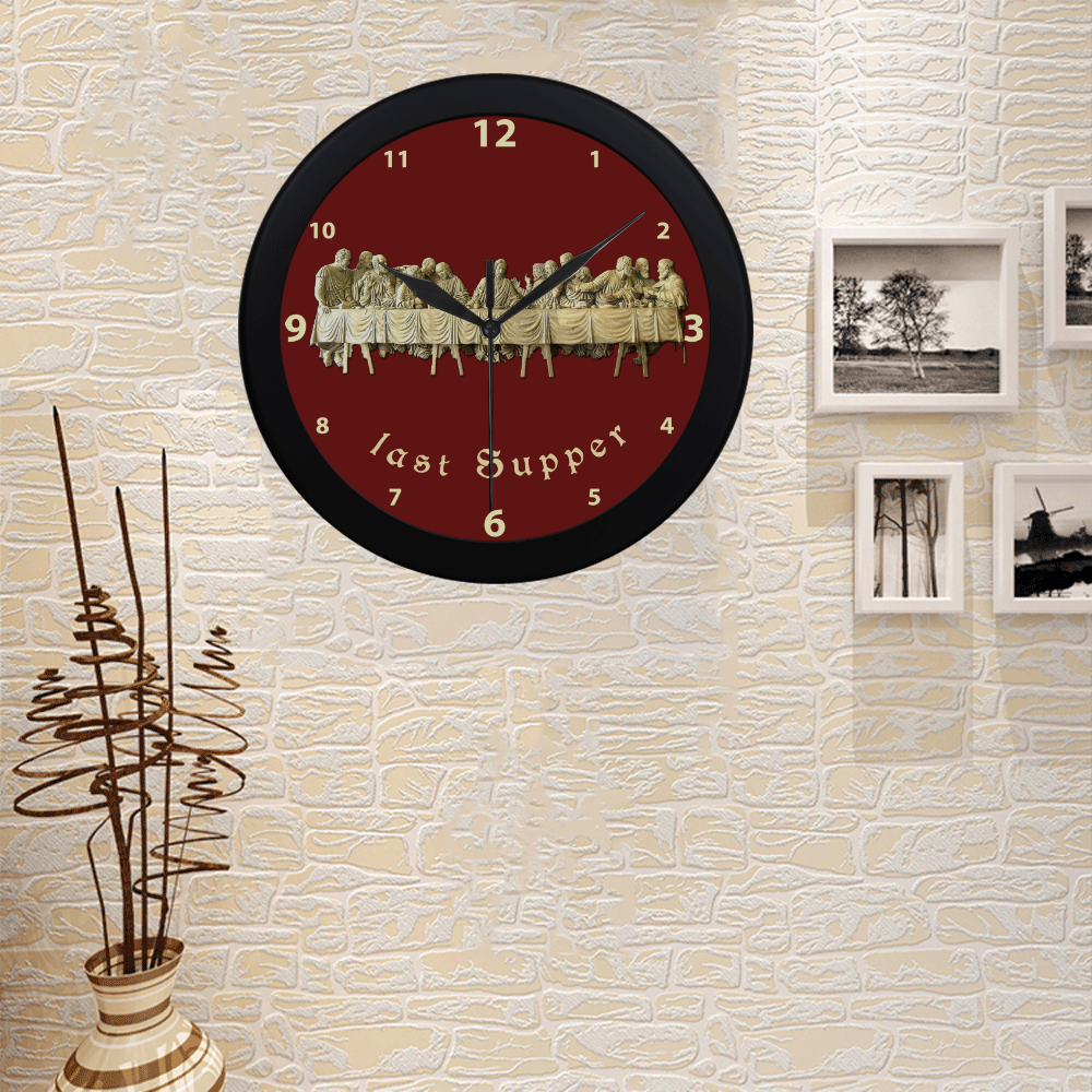 Last Supper Circular Plastic Wall clock