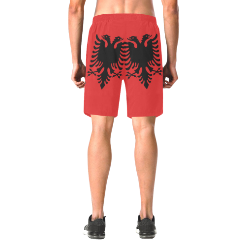 ALBANIA LARGE Men's All Over Print Elastic Beach Shorts (Model L20)