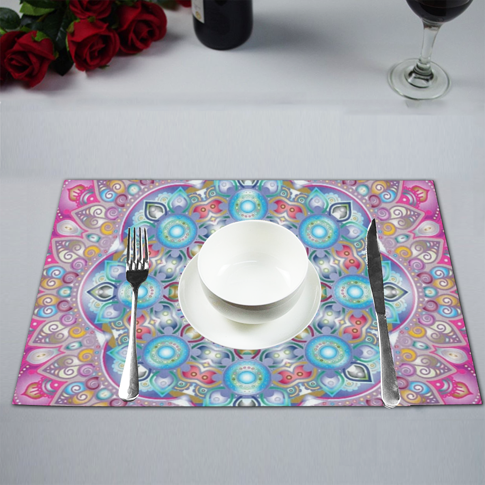 MANDALA DIAMONDS ARE FOREVER Placemat 12’’ x 18’’ (Set of 4)