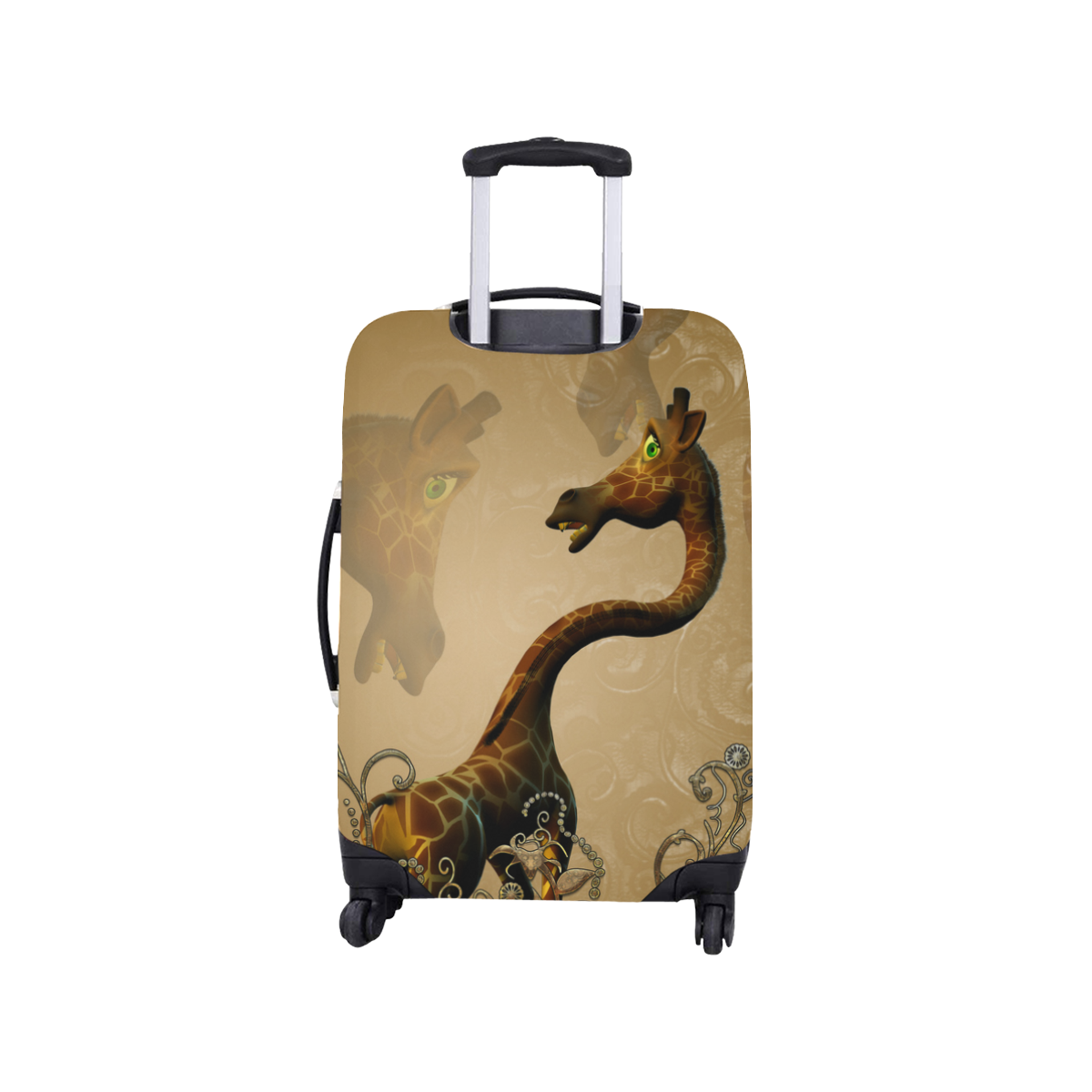 Little frightened giraffe Luggage Cover/Small 18"-21"