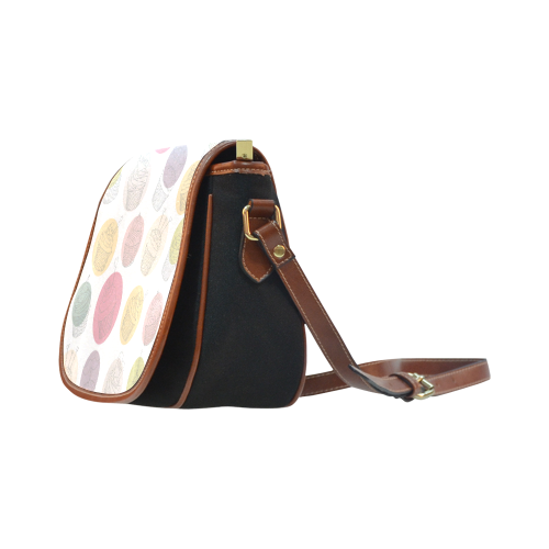 Colorful Cupcakes Saddle Bag/Small (Model 1649)(Flap Customization)
