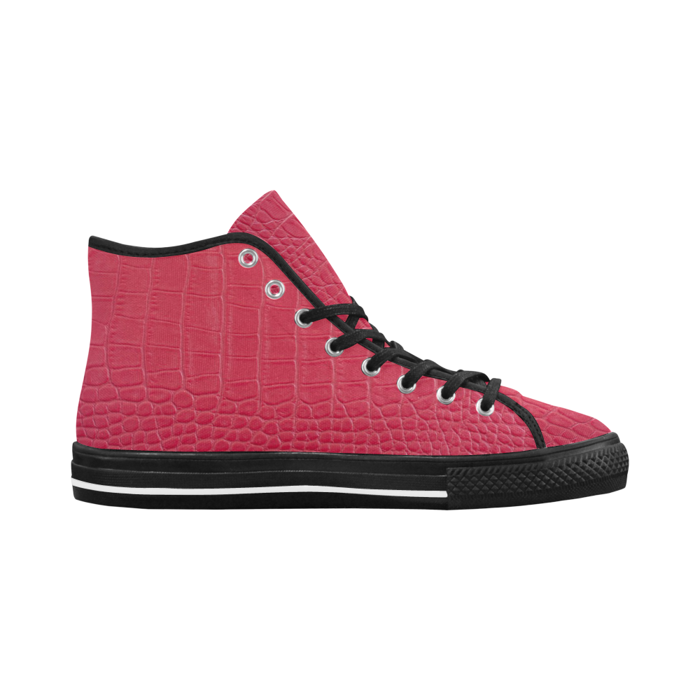 Red Snake Skin Vancouver H Women's Canvas Shoes (1013-1)